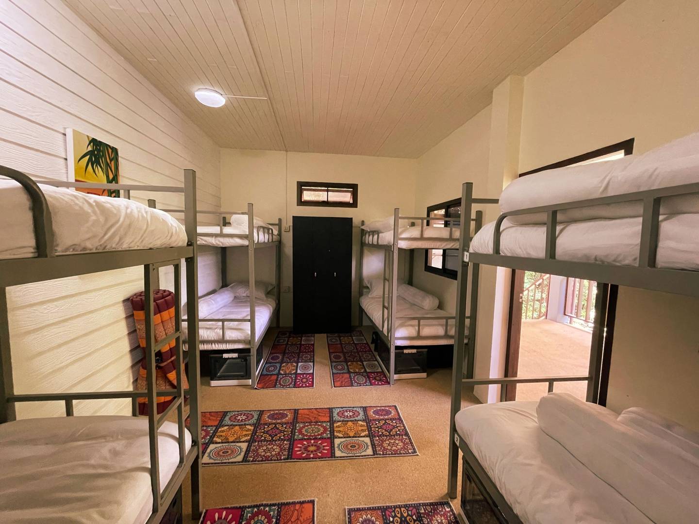 Dormitory bunks with reading lights and fans – Tribe Loft Dorm