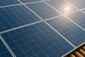 Solar panels in the jungle